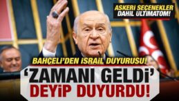 Bahçeli’den son dakika İsrail duyurusu! ‘Zamanı geldi’ deyip açıkladı: Askeri seçenek