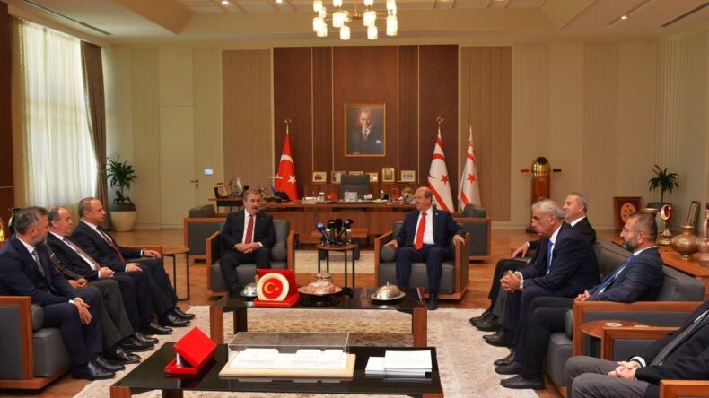 Ersin Tatar, BBP Genel Başkanı Destici’yi kabul etti