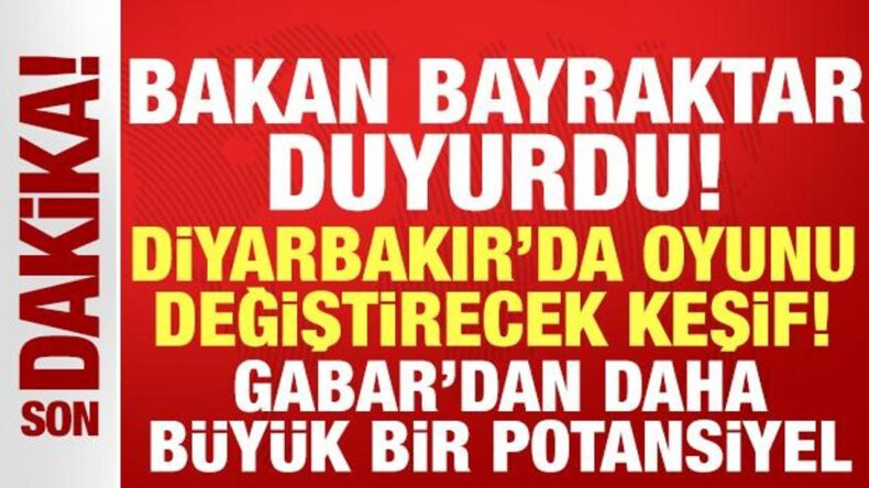 Bakan Bayraktar canlı yayında “Diyarbakır’da oyunu değiştirecek keşif” diyerek duyurd
