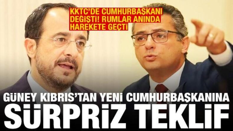 KKTC’nin lideri değişti! Güney Kıbrıs’tan yeni cumhurbaşkanına sürpriz teklif