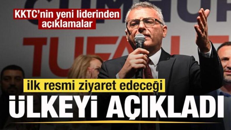 KKTC’nin yeni lideri Tufan Erhürman açıkladı! ilk resmi ziyaret edeceği ülke