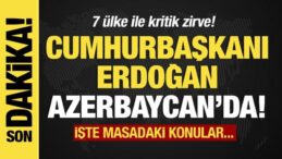 Son dakika… Başkan Erdoğan Azerbaycan’da!