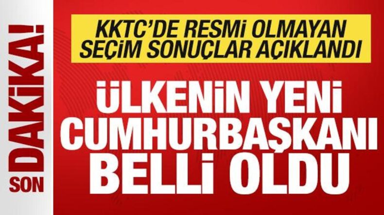 Son dakika: KKTC’nin yeni Cumhurbaşkanı Tufan Erhürman oldu