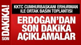 Cumhurbaşkanı Erdoğan ve Tufan Erhürman’dan önemli açıklamalar