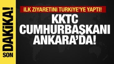 Son dakika… KKTC Cumhurbaşkanı Erhürman Ankara’da!