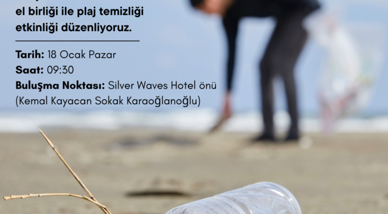 Karaoğlanoğlu’nda plaj temizliği etkinliği