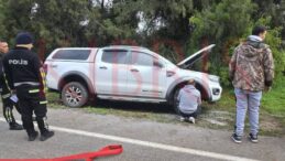 Seyir halindeki araçta yangın: Kısa sürede söndürüldü