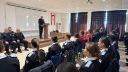 Adalıer, Polis Okulu’nda temel eğitim gören öğrencilere hitap etti